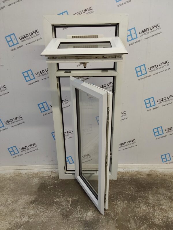 Used White Upvc Window 580mm x 1470mm USW155 - Image 4