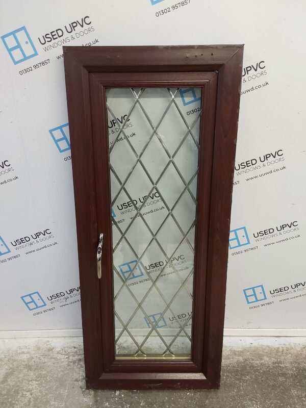 Used Rosewood Upvc Window 565mm x 1335mm USW106 - Image 2