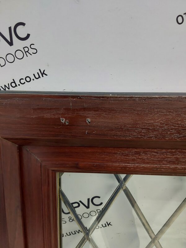 Used Rosewood Upvc Window 565mm x 1335mm USW106 - Image 5