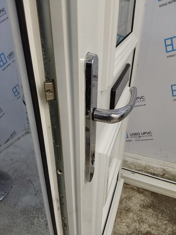 Used White Upvc Front Door And Side Panel 1300mm x 2095mm (reduce to 1275mm) DS021 - Image 5