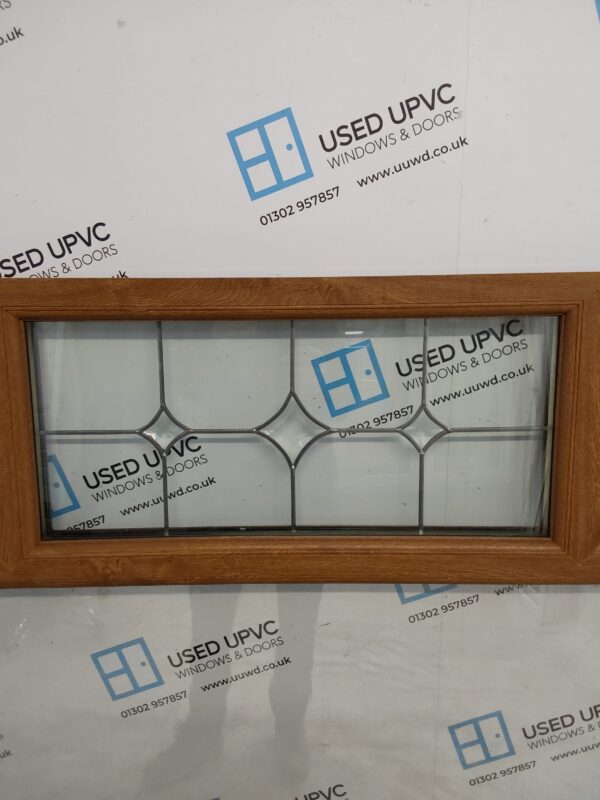 Used Oak Upvc Window 2345mm x 1520mm LW0019 - Image 3