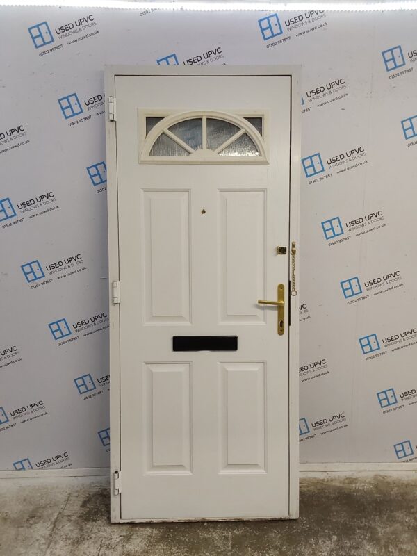 Used White Composite Front Door 895mm x 2125mm 0061 - Image 2