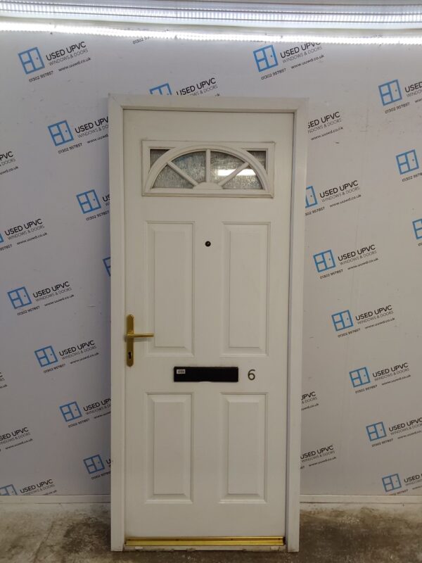 Used White Composite Front Door 895mm x 2125mm 0061