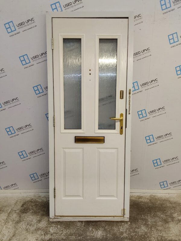 Used Black Composite Front Door 835mm x 2105mm 0087 - Image 2