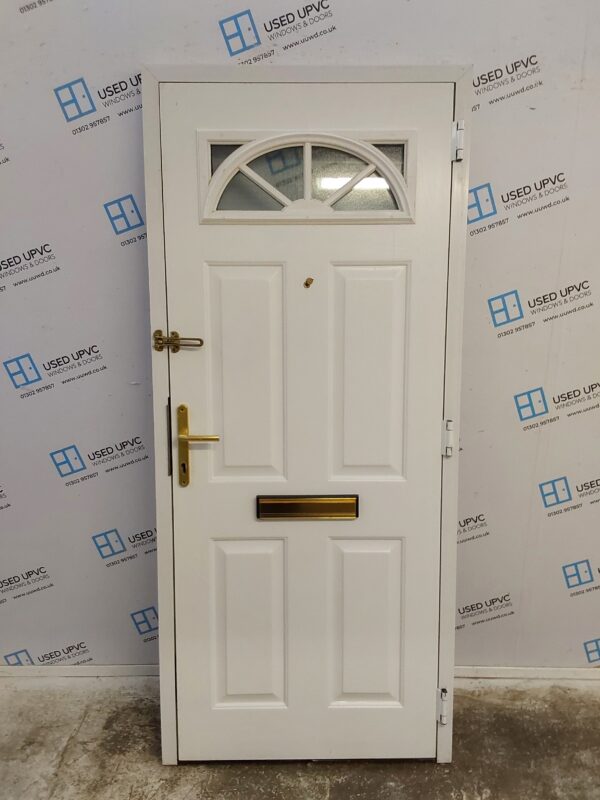 Used White Composite Front Door 895mm x 2045mm 0098 - Image 2