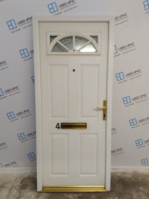 Used White Composite Front Door 895mm x 2045mm 0098