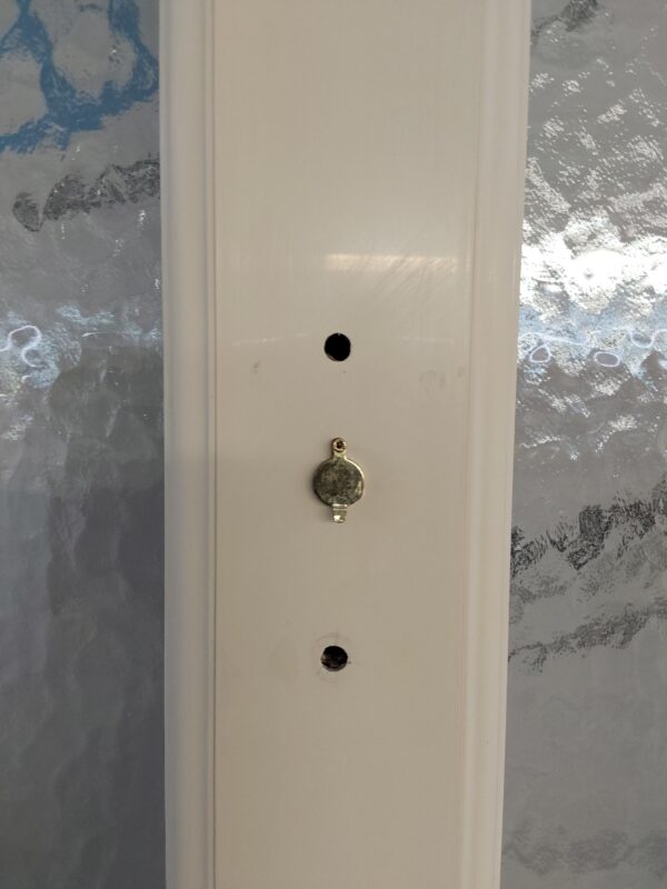 Used Cream Upvc Front Door 955mm x 2105mm ( Reduce to 940mm) C6077 - Image 8