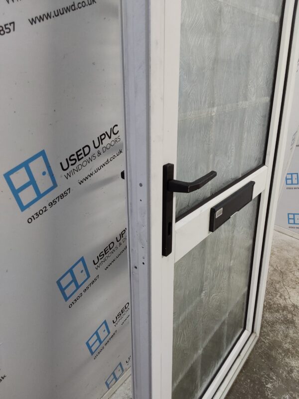 Used White Upvc Back Door 915mm x 2045mm C7D037 - Image 7