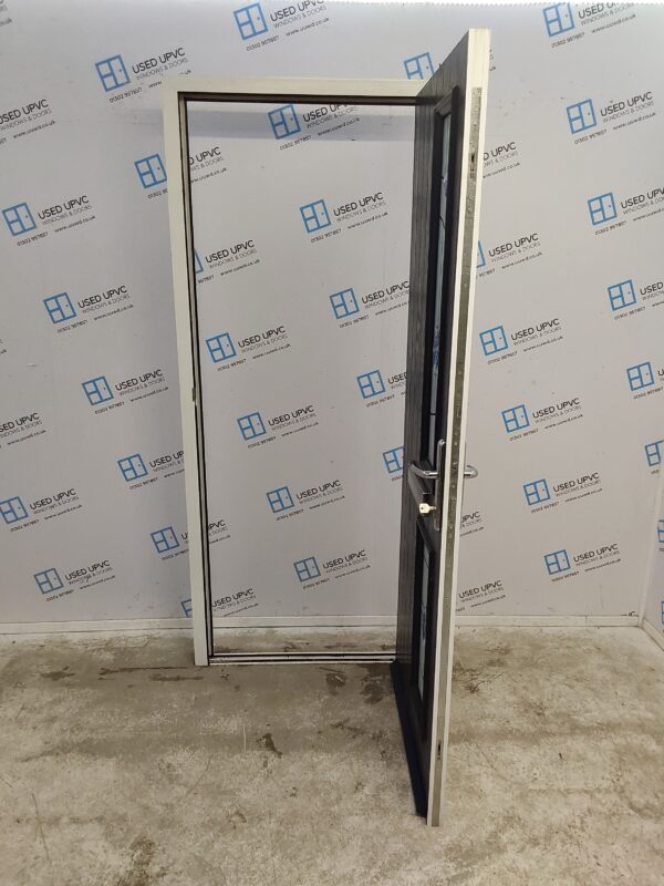 Used Dark Blue Composite Front Door 885mm x 2060mm (Reduce To 865mm) 0732 - Image 3