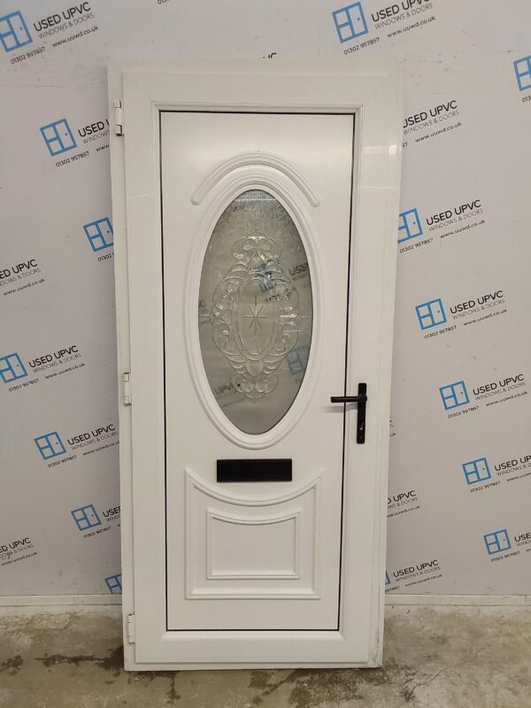 Used White Upvc Front Door 915mm x 2045mm 0613 - Image 2