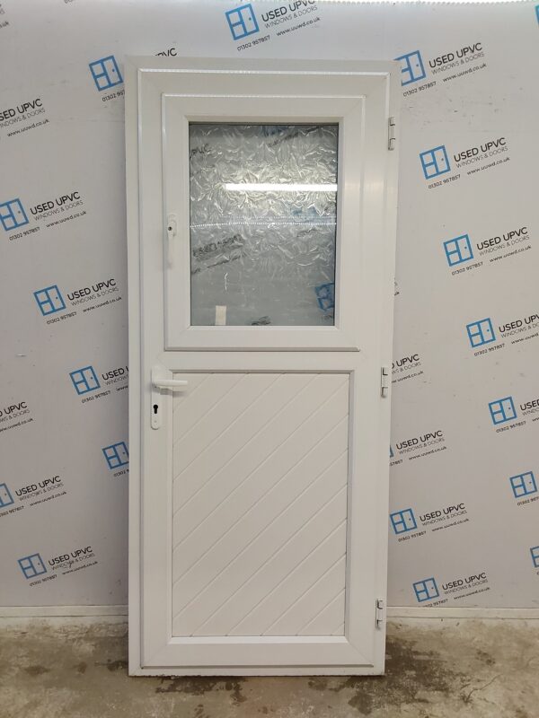 Used White Upvc Stable Door 930mm x 2165mm 0506 - Image 2