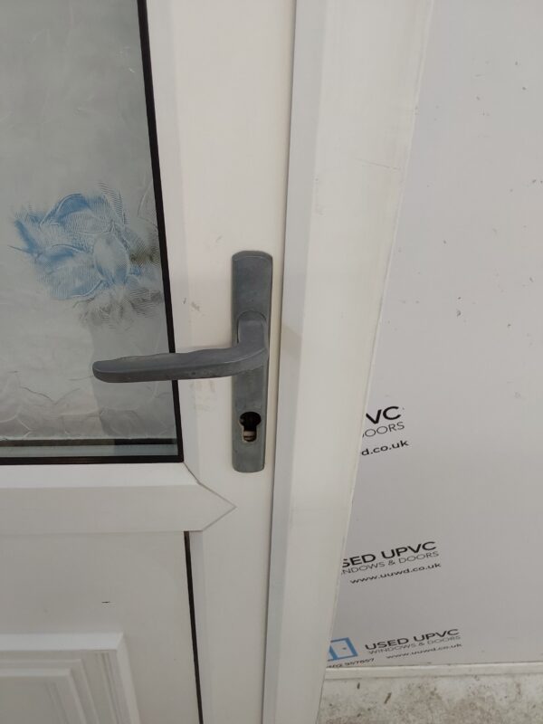 Used White Upvc Back Door 910mm x 2070mm 0430 - Image 7