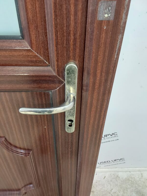 Used Woodgrain Upvc Stable Door 870mm x 2080mm 0130 - Image 13