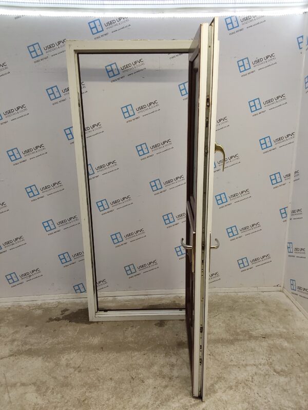 Used Woodgrain Upvc Stable Door 870mm x 2080mm 0130 - Image 5