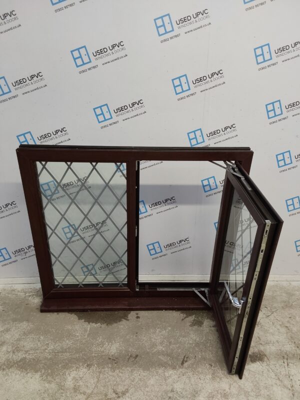 Used Rosewood Upvc Window 1190mm x 1040mm LW0130 - Image 2