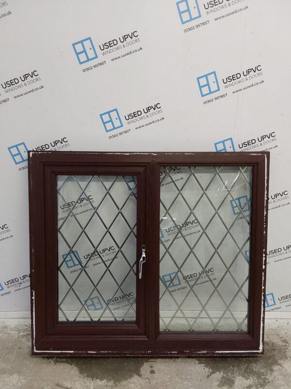 Used Rosewood Upvc Window 1190mm x 1040mm LW0130 - Image 3