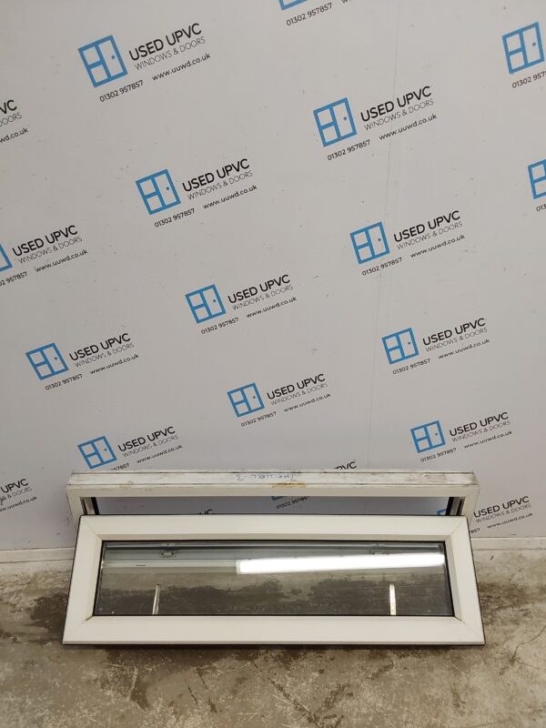 Used White Upvc Window 1200mm x 395mm W0069 - Image 2