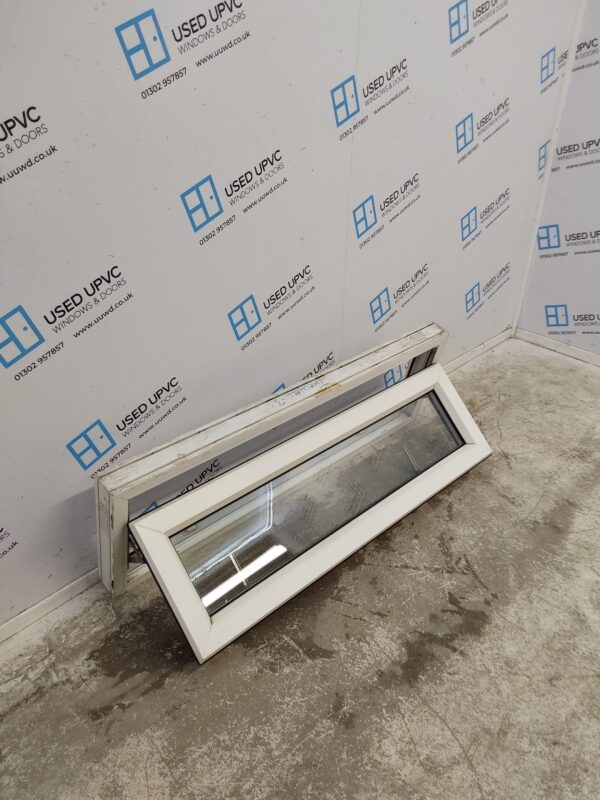 Used White Upvc Window 1200mm x 395mm W0069 - Image 3