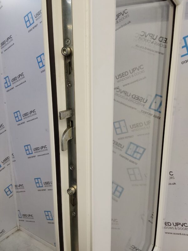 Used White Upvc Back Door 820mm x 2045mm (reduce to 800mm) 0713 - Image 4