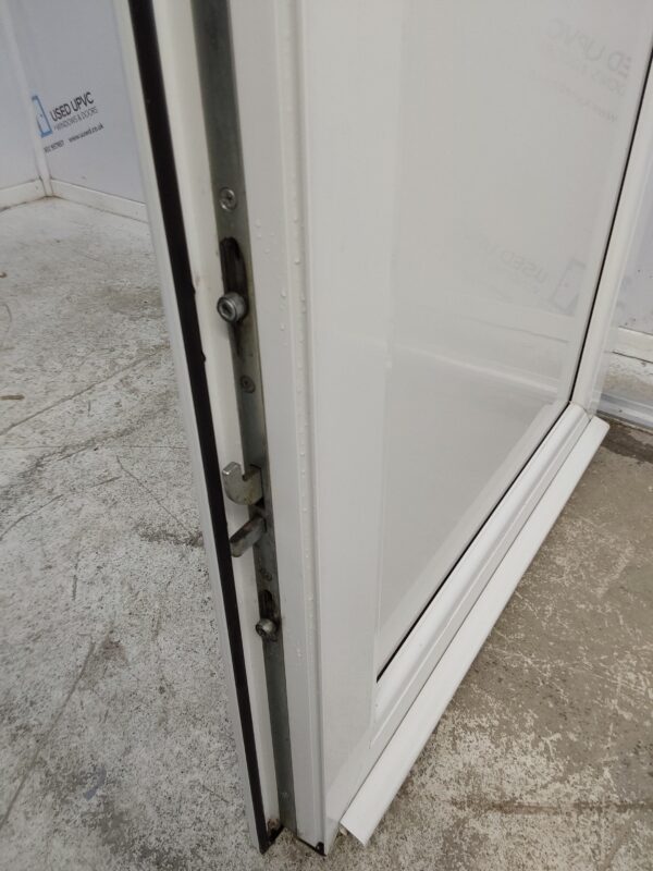 Used White Upvc Back Door 820mm x 2045mm (reduce to 800mm) 0713 - Image 6