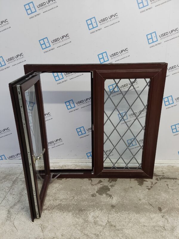 Used Rosewood Upvc Window 1170mm x 1140mm C5013 - Image 3