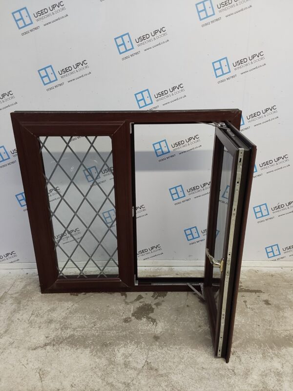 Used Rosewood Upvc Window 1170mm x 1140mm C5013 - Image 4