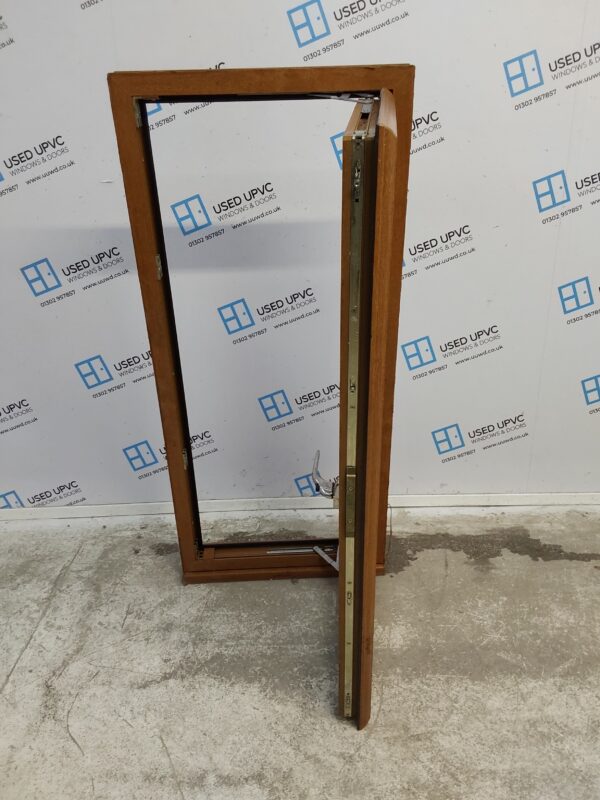 Used Oak Upvc Window 600mm x 1350mm W0474 - Image 3