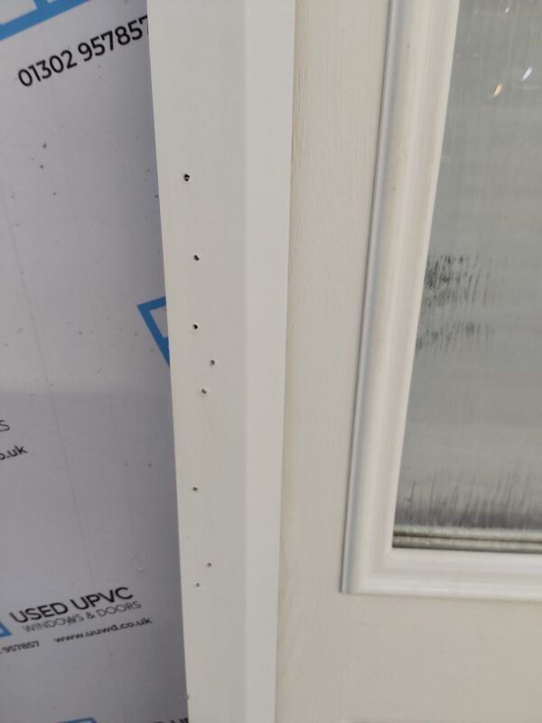 Used White Composite Back Door 850mm x 2040mm 0149 - Image 4