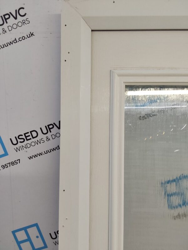 Used White Composite Back Door 850mm x 2040mm 0149 - Image 5