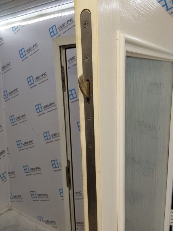 Used White Composite Back Door 850mm x 2040mm 0149 - Image 8