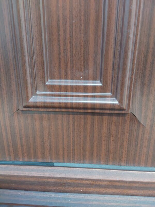 Used Woodgrain Upvc Front Door And Side Panel 1190mm x 2080mm (reduce to 1160mm) DS011 - Image 7