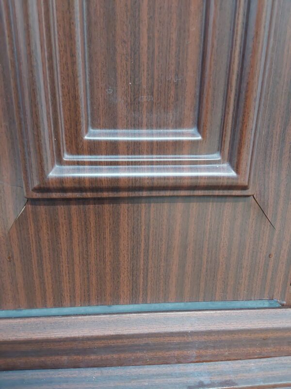 Used Woodgrain Upvc Front Door And Side Panel 1190mm x 2080mm (reduce to 1160mm) DS011 - Image 8