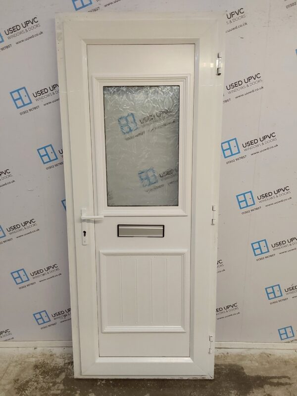 Used White Upvc Front Door 840mm x 2040mm 0183 - Image 2