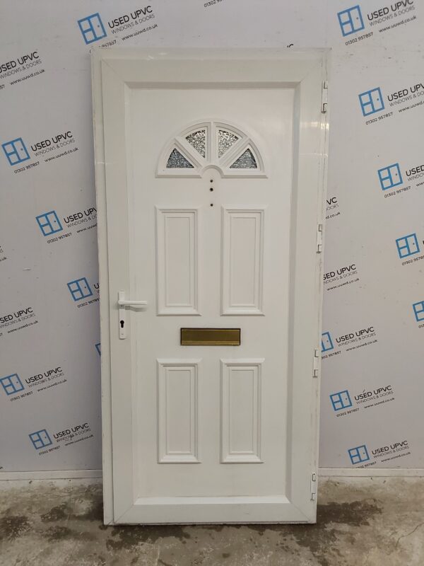 Used White Upvc Front Door 960mm x 2045mm 0100 - Image 2