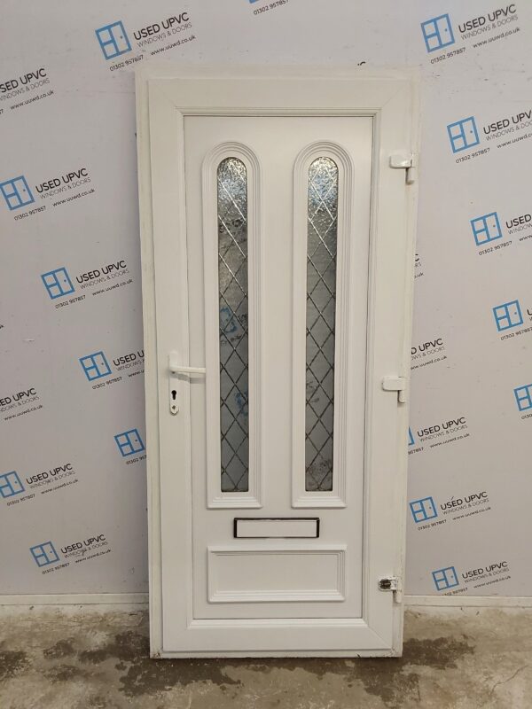 Used White Upvc Front Door 920mm x 2045mm 0014 - Image 2