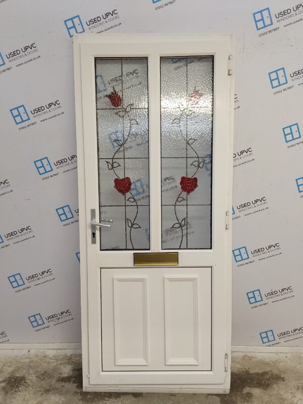 Used White Upvc Front Door 890mm x 2085mm C7D027 - Image 2