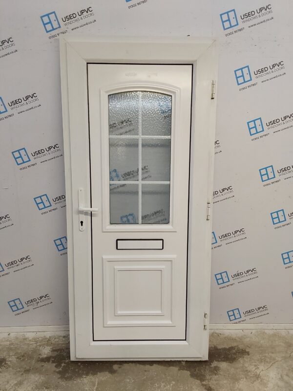 Used White Upvc Front Door 920mm x 2050mm C7D081 - Image 2