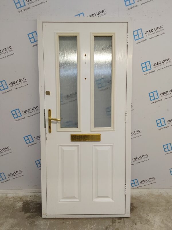 Used White Composite Front Door 915mm x 2000mm C8D22 - Image 2