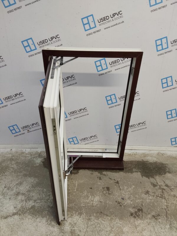 Used Rosewood Upvc Window 635mm x 1045mm C2B086 - Image 2