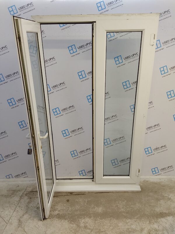 Used White Upvc French Doors 1190mm x 2050mm EA1 - Image 3