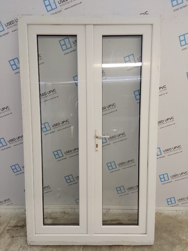 Used White Upvc French Doors 1190mm x 2050mm EA1 - Image 2