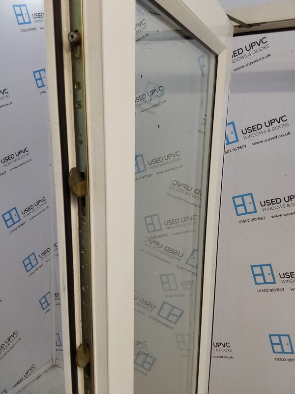 Used White Upvc French Doors 1535mm x 1995mm EA3 - Image 5