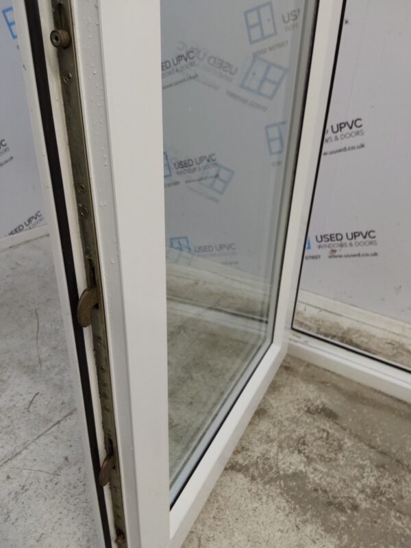 Used White Upvc French Doors 1535mm x 1995mm EA3 - Image 7