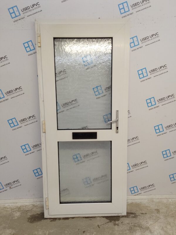 Used White Upvc Front Door 900mm x 2050mm 0749 - Image 2