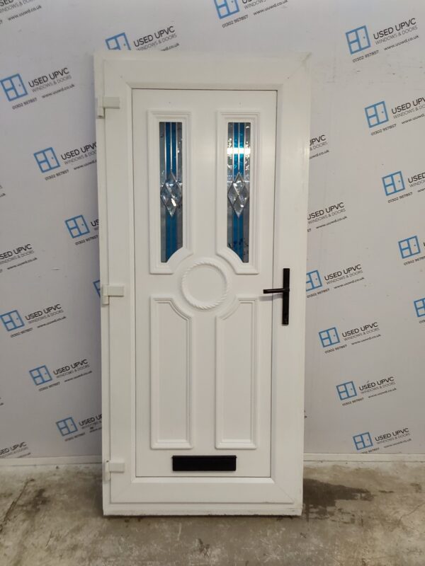 Used White Upvc Front Door 935mm x 2090mm 0693 - Image 2