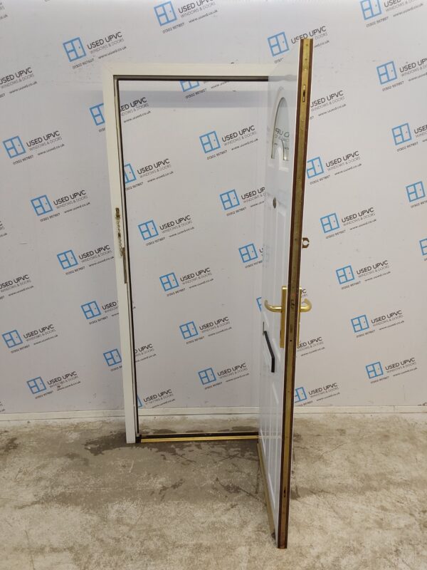 Used White Upvc Front Door 860mm x 1995mm 0644 - Image 3