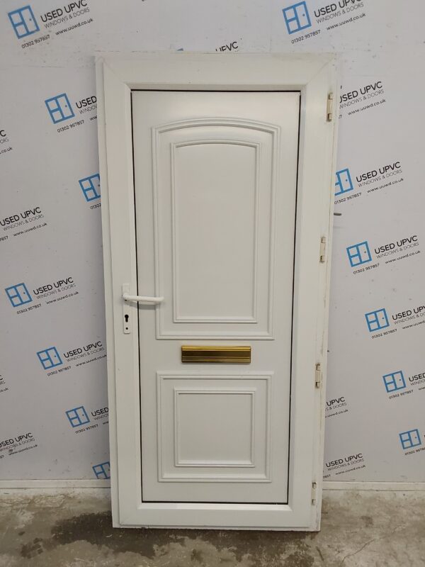 Used White Upvc Front Door 935mm x 2020mm (Reduce To 920mm) 0606 - Image 2