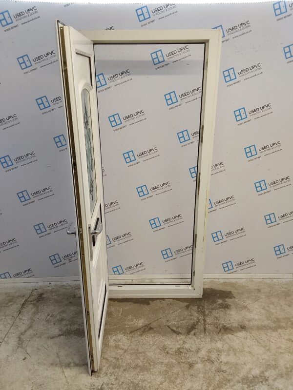 Used White Upvc Front Door 910mm x 2070mm (Reduce To 870mm) 0377 - Image 3