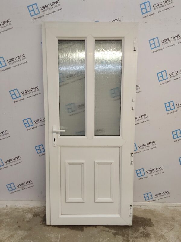 Used White Upvc Back Door 900mm x 2020mm 0369 - Image 2