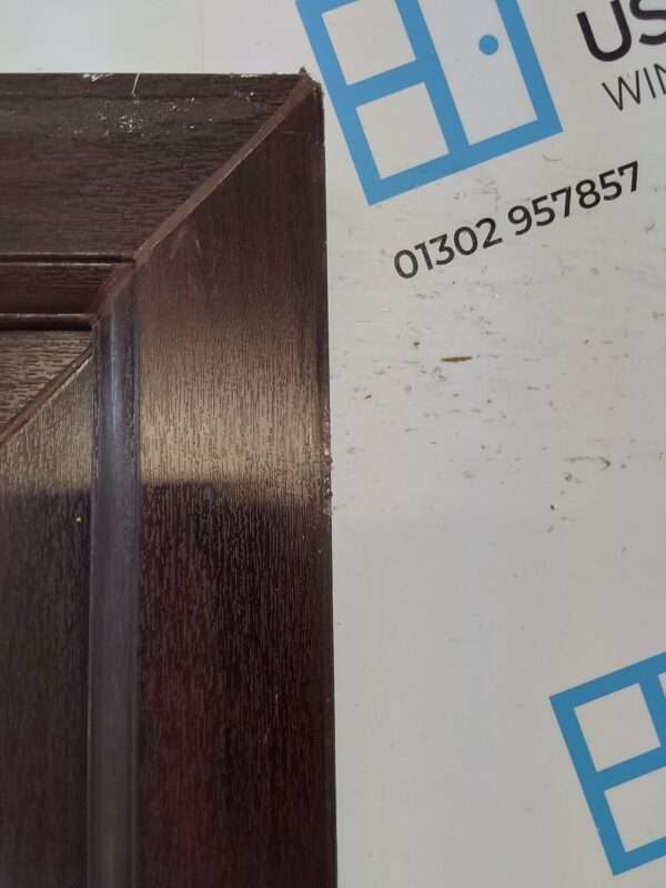 Used Rosewood Upvc Back Door 895mm x 2120mm 0357 - Image 9